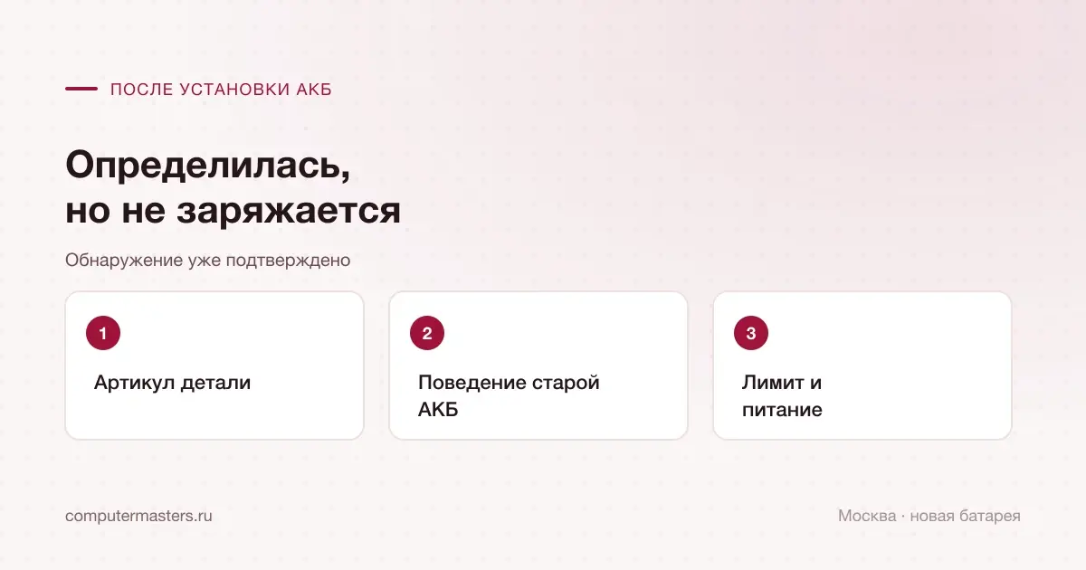 Проверка новой уже обнаруженной АКБ, которая не принимает заряд